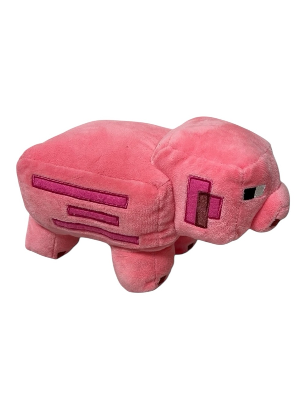 Minecraft MOJANG Studios Pink Plush Pig Toy Stuffed Animal 10”